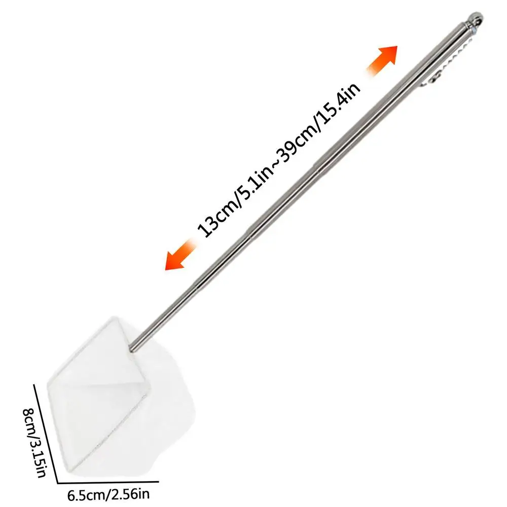 Fish Net Aquarium Cleaning Retractable 3D Stainless Steel Pocket Shrimp Catching Fish Tank Cleaning Net For Small Pond And Pool - Image 7