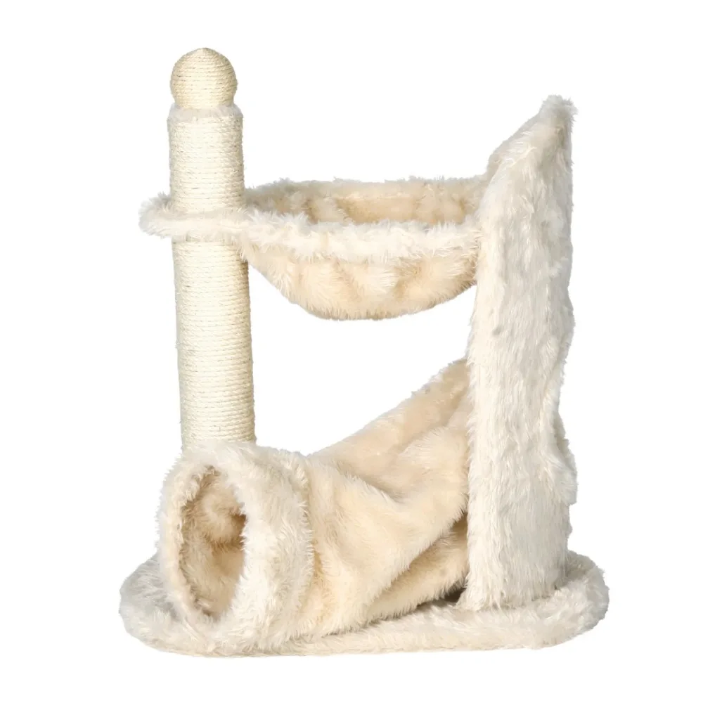 26.8" Cat Tree with Scratching Post & Hammock, - Image 7