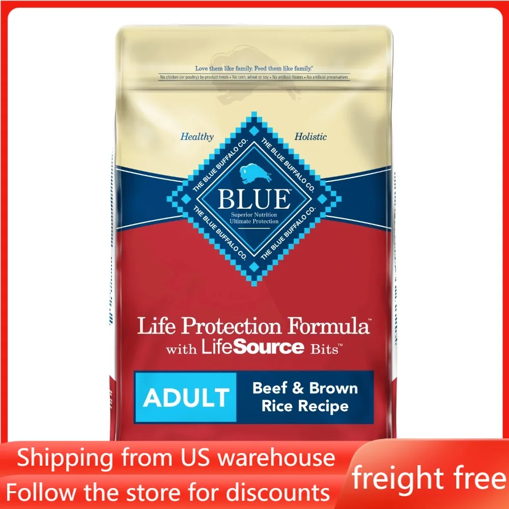 Blue Dog Food Whole Grain Formula Beef and Brown Rice 15 lb bag