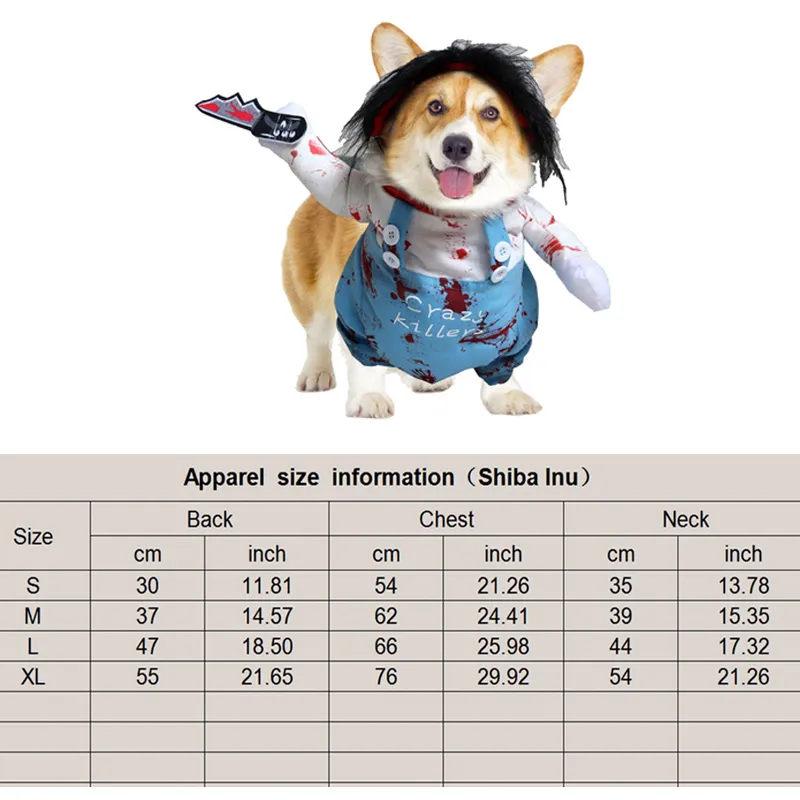 Halloween Dog Clothes Funny Pet Dogs Cosplay Costumes Set Christmas Dog Costume Comical Outfits for Pet Cat Puppy Party Clothing - Image 9