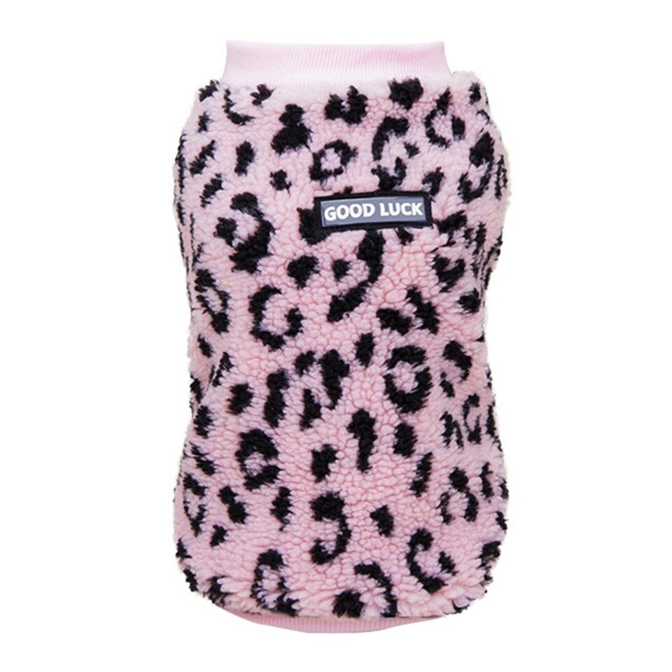 Fleece Leopard Print Vest - Image 8