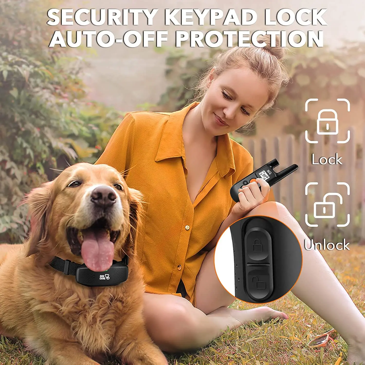 DOGCARE TC05 Digital Dog Training Collar Waterproof Rechargeable Remote Control Anti-Bark Pet Stop Shock Collar Electric Shocker - Image 3