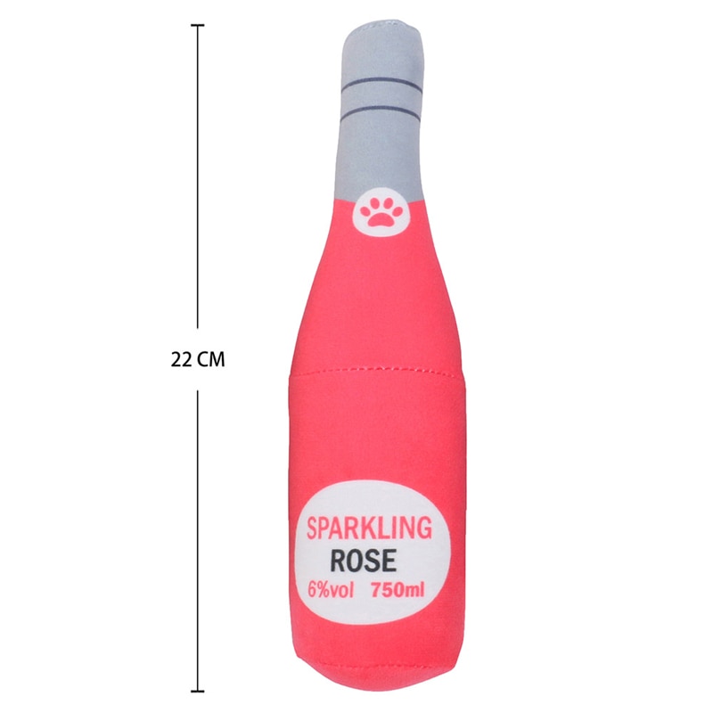 Squeaky Champagne Tequila Bottle Shape Toy - Image 3