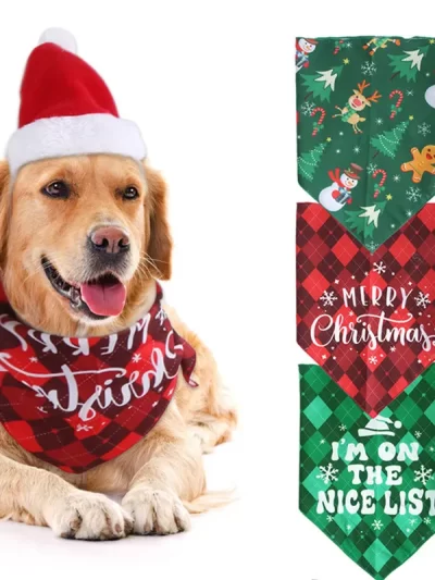 Christmas Dog Scarf