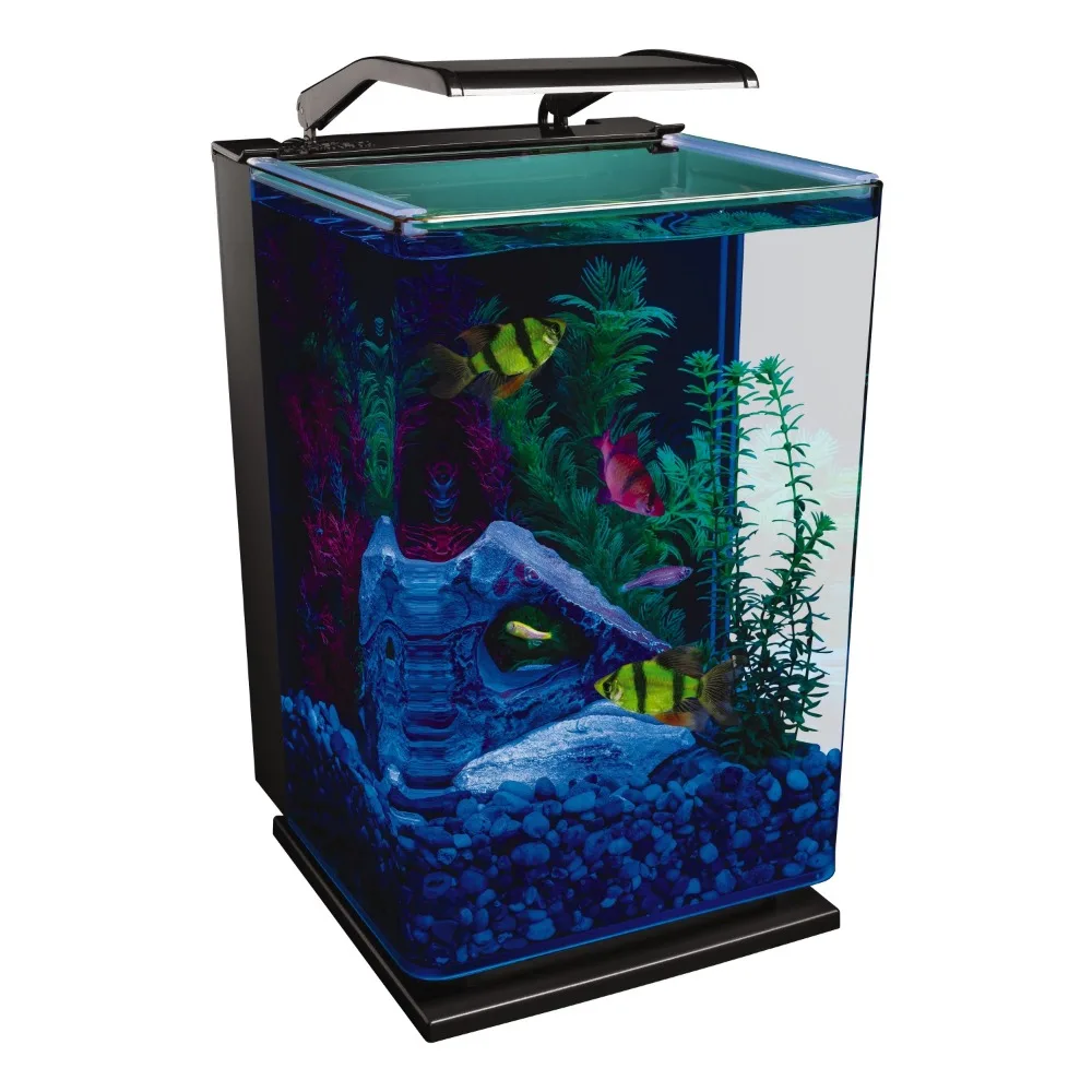 Aquarium 5 Gal Desktop Starter Glass Aquarium Kit Fishbowl Fish Aquatic Pet Supplies Products Home Garden - Image 4
