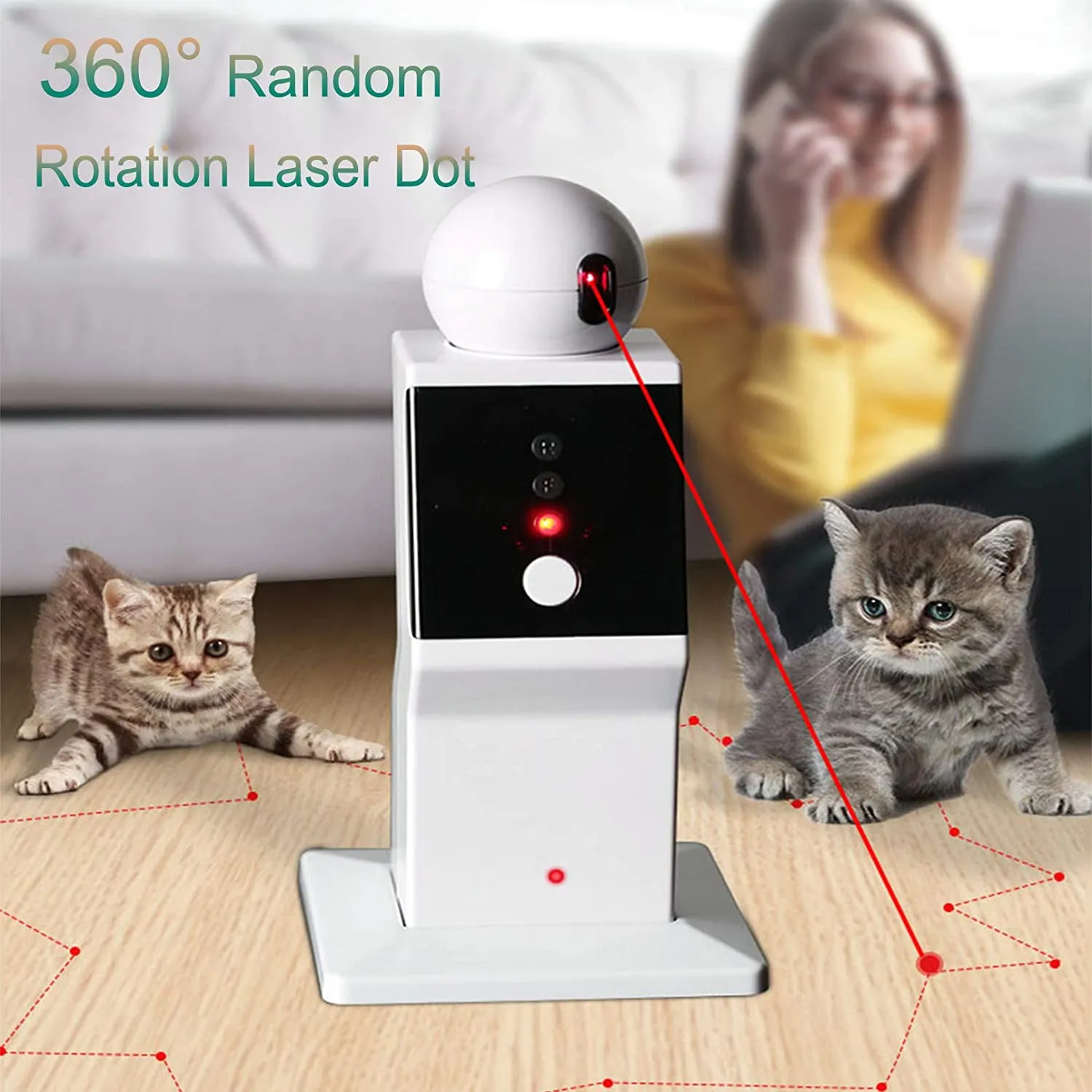 Laser Toy Interactive for cats, kittens, dogs, puppies - Image 5